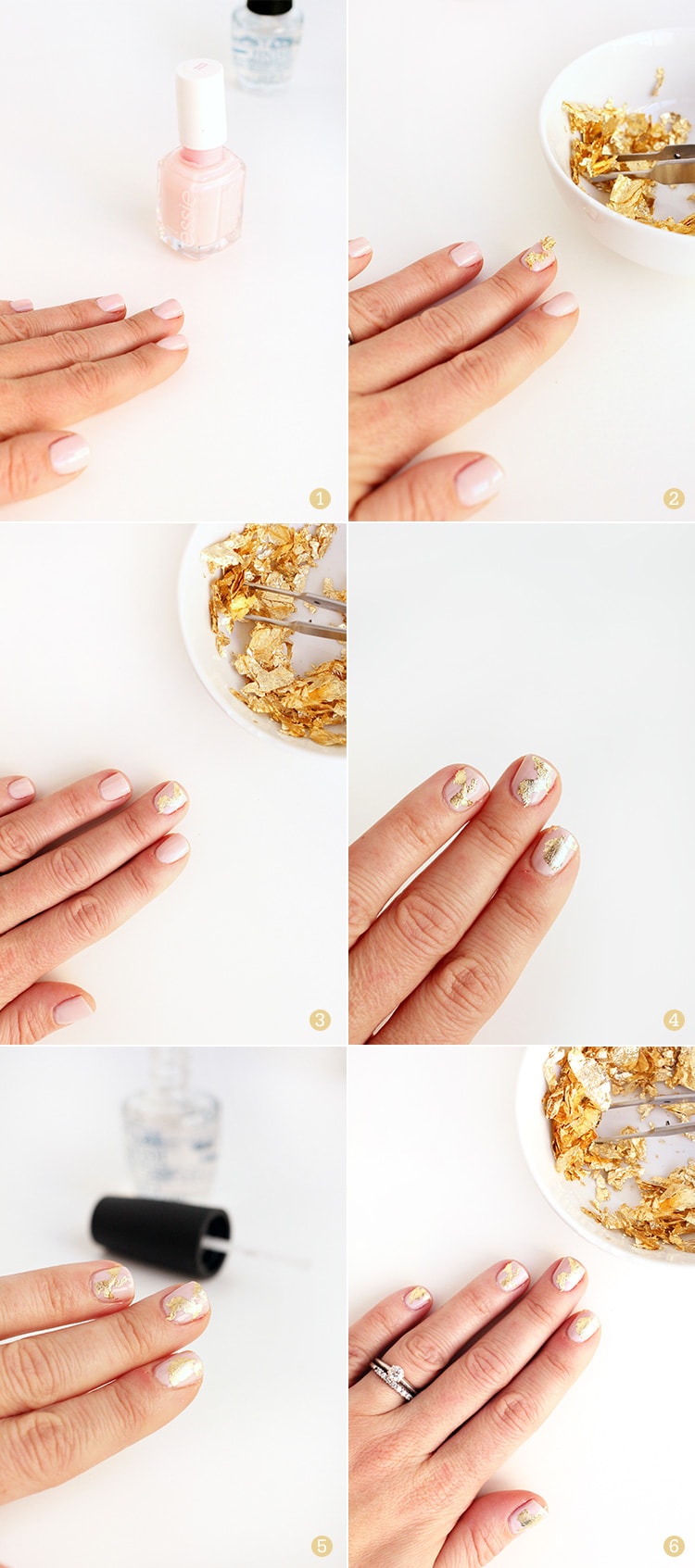 Gold Foiled Nail Tutorial