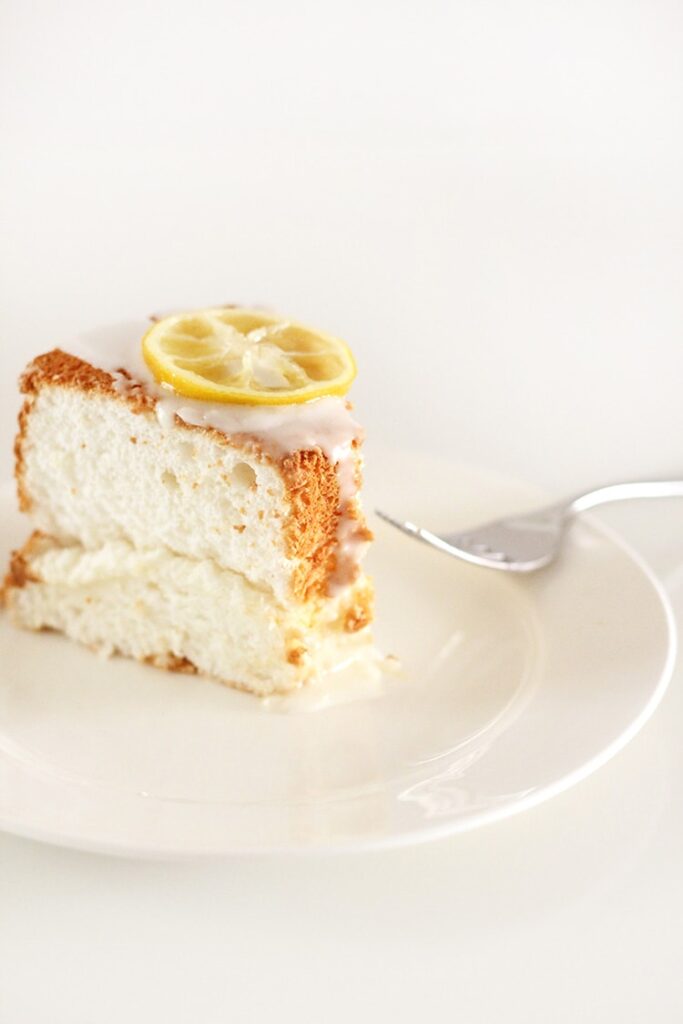 Lemon Angel Food Cake