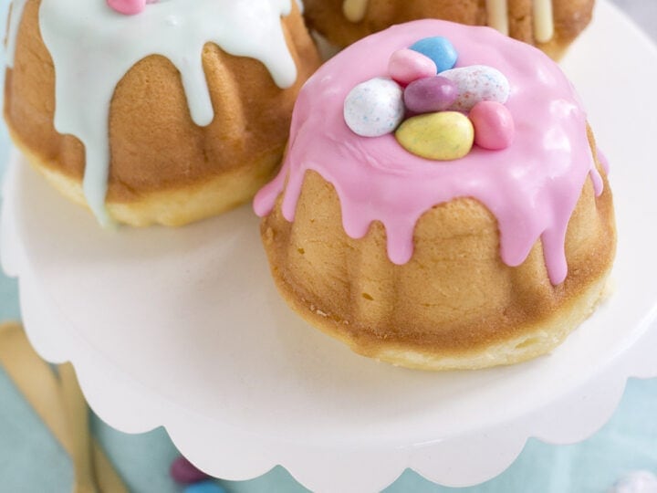 Easter Mini Bundt Cakes - My Organized Chaos