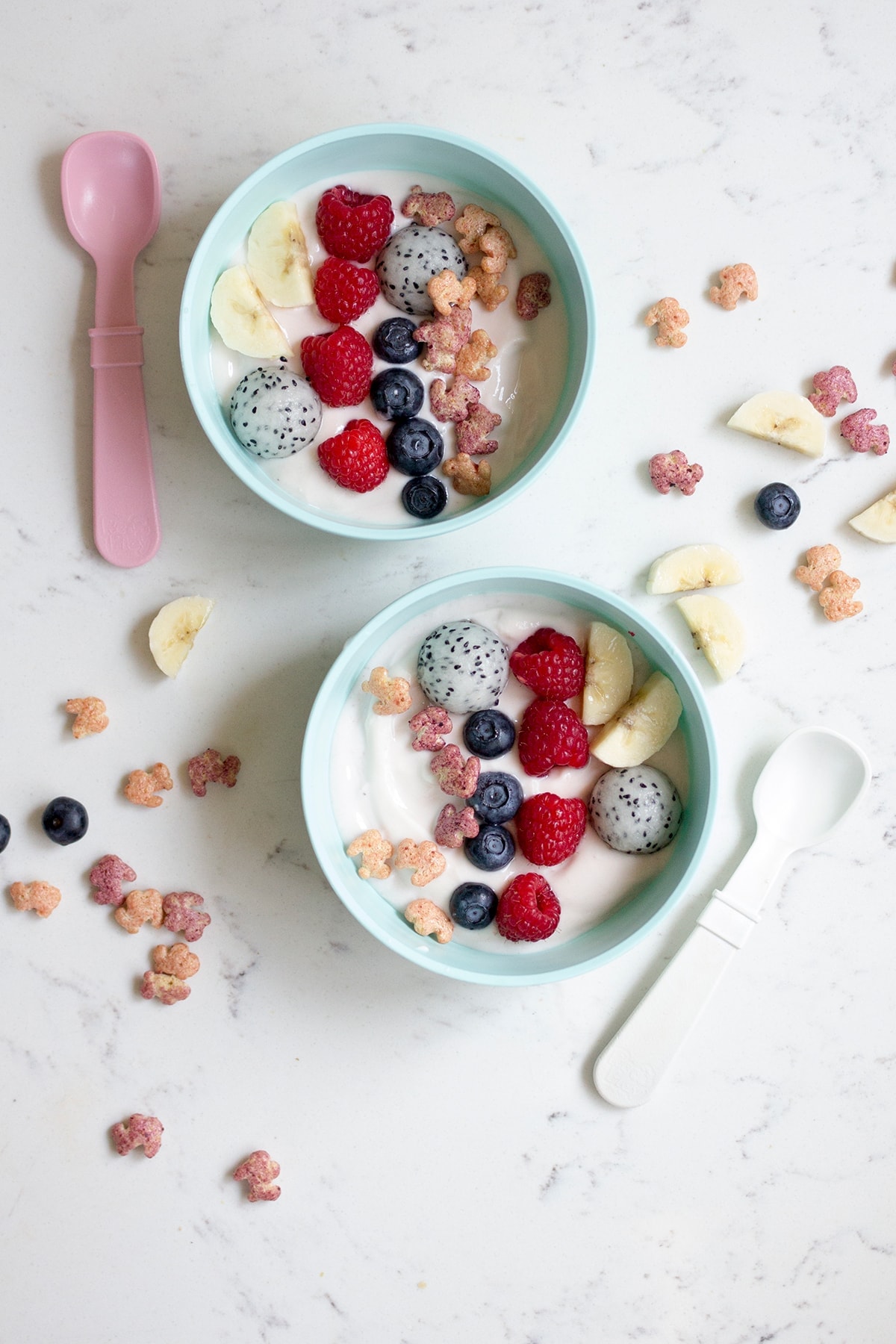 Rainbow Yogurt Bowls + Annie's Homegrown • Freutcake
