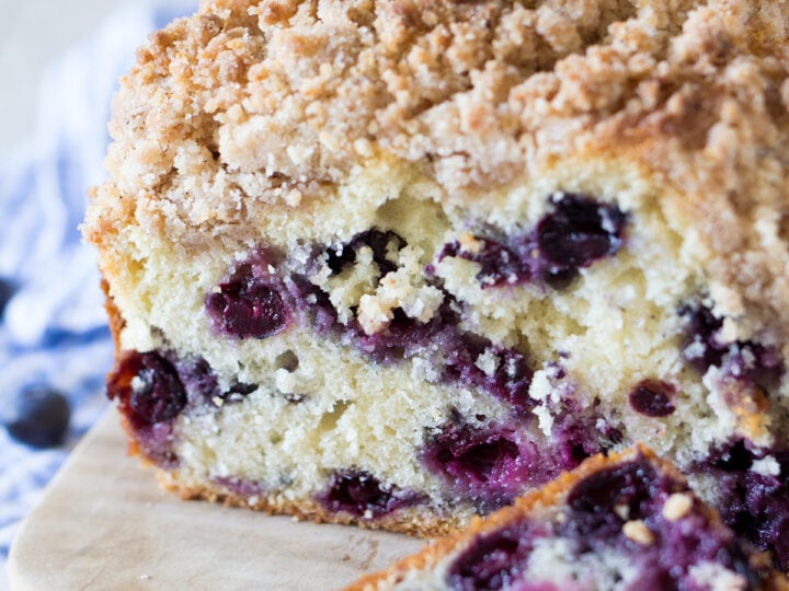 Blueberry Coffee Cake Loaf - bethcakes