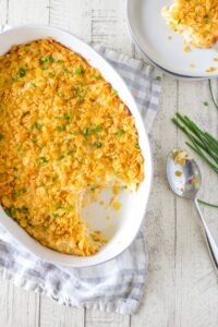 Grandma's Cheesy Hashbrown Casserole • Freutcake