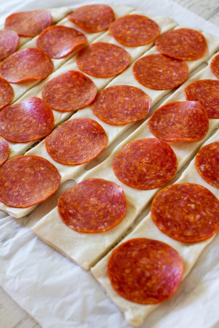 Rollos de Pepperoni fáciles de 3 ingredientes Freutcake ISNCA