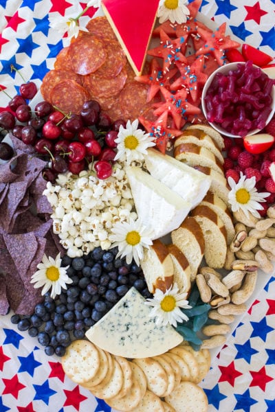 The Ultimate Red White and Blue Cheese Board • Freutcake