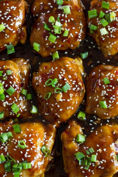 Sticky Baked Asian Chicken Thighs • Freutcake