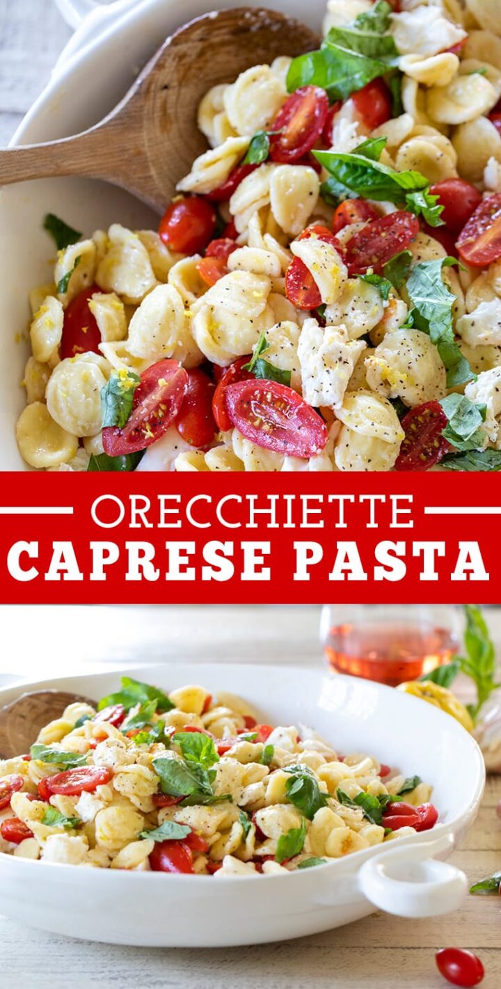 Orecchiette Caprese Pasta • Freutcake