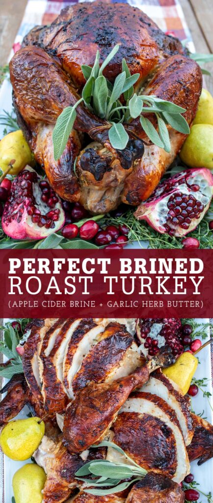 Apple Cider Brined Roast Turkey • Freutcake